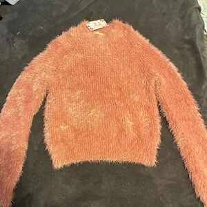 Rose colored sweater